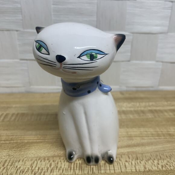 VTG Pair MCM Holt Howard Cozy Kitten Siamese Salt & Pepper Shakers 1958 Japan - Picture 6 of 11